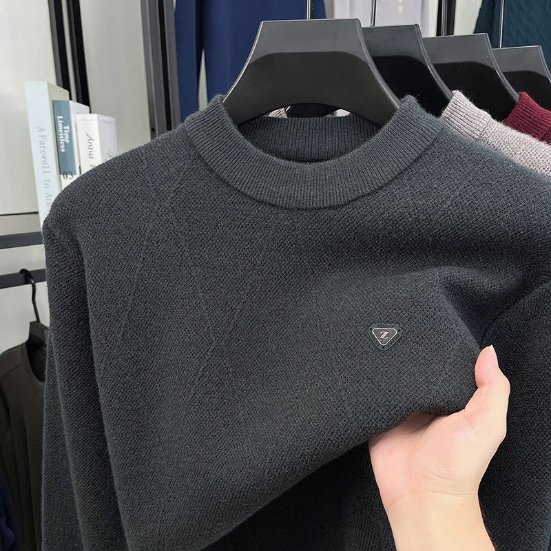 Men's Knitted Sweater Round Neck