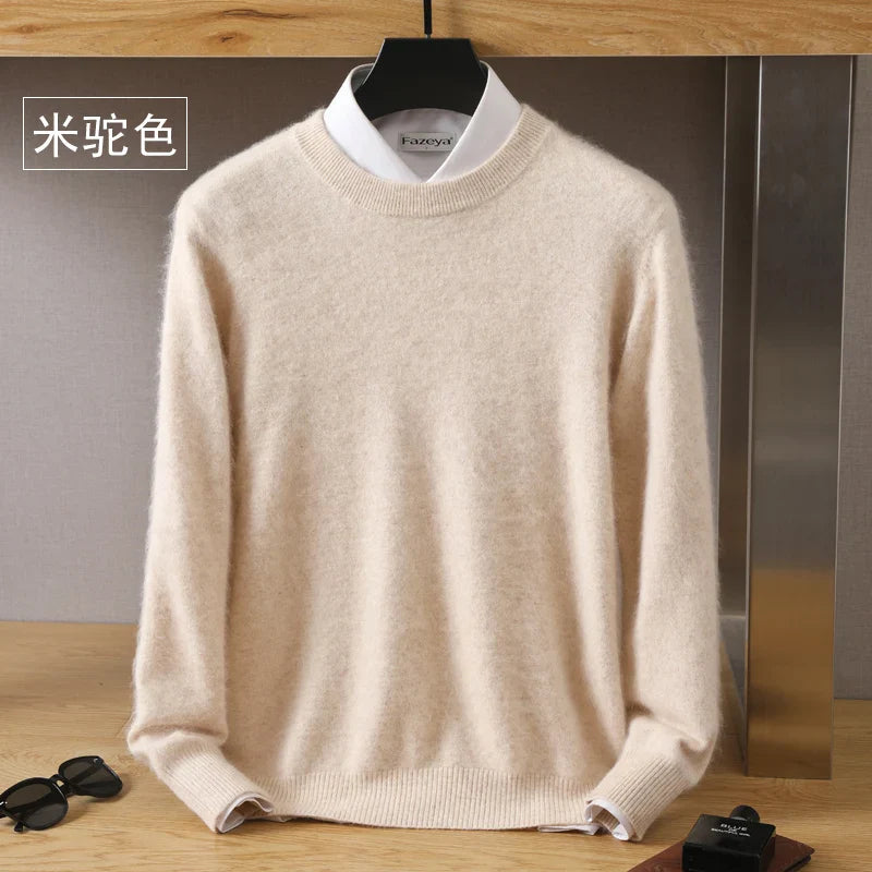Men's 100% Pure Mink Cashmere Sweater