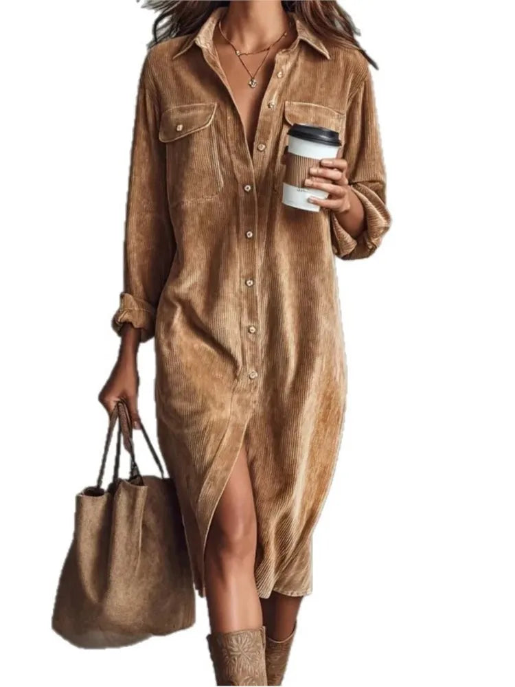 Women Shirt Long Sleeve Elegant Solid