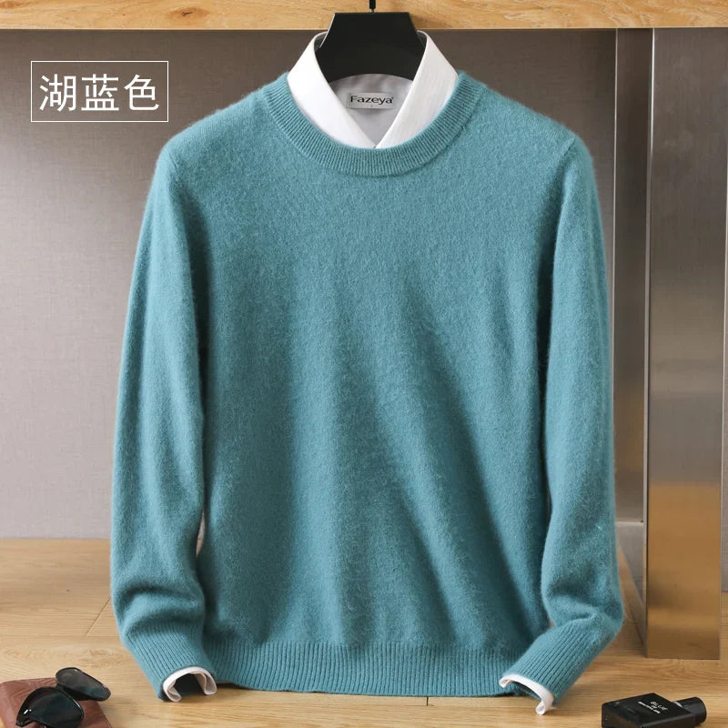 Men's 100% Pure Mink Cashmere Sweater