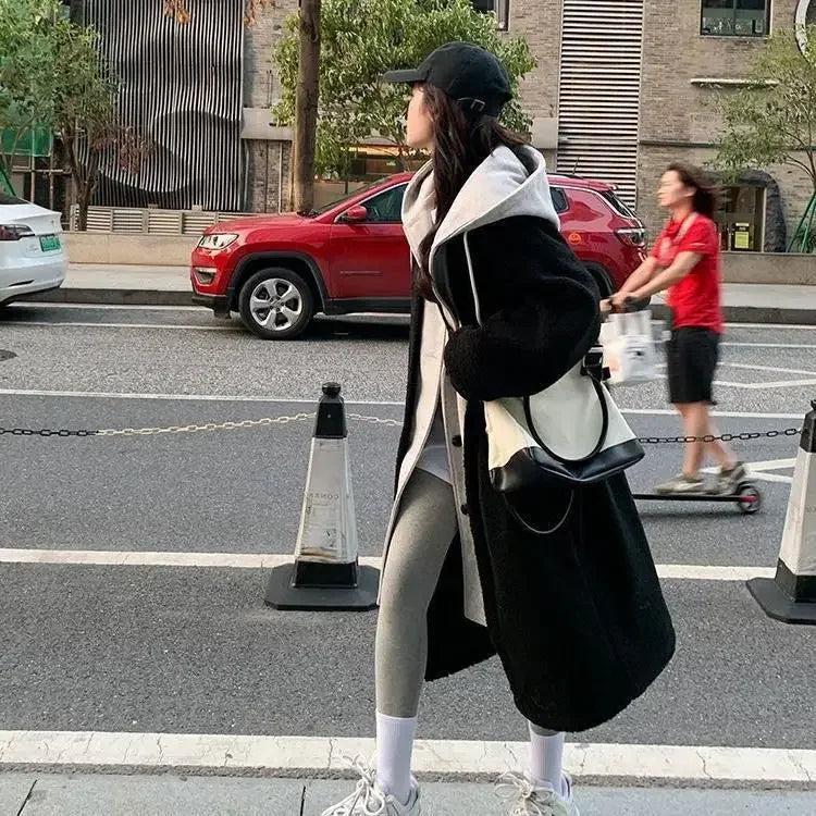 ChicAutumn/Winter New Long Hooded