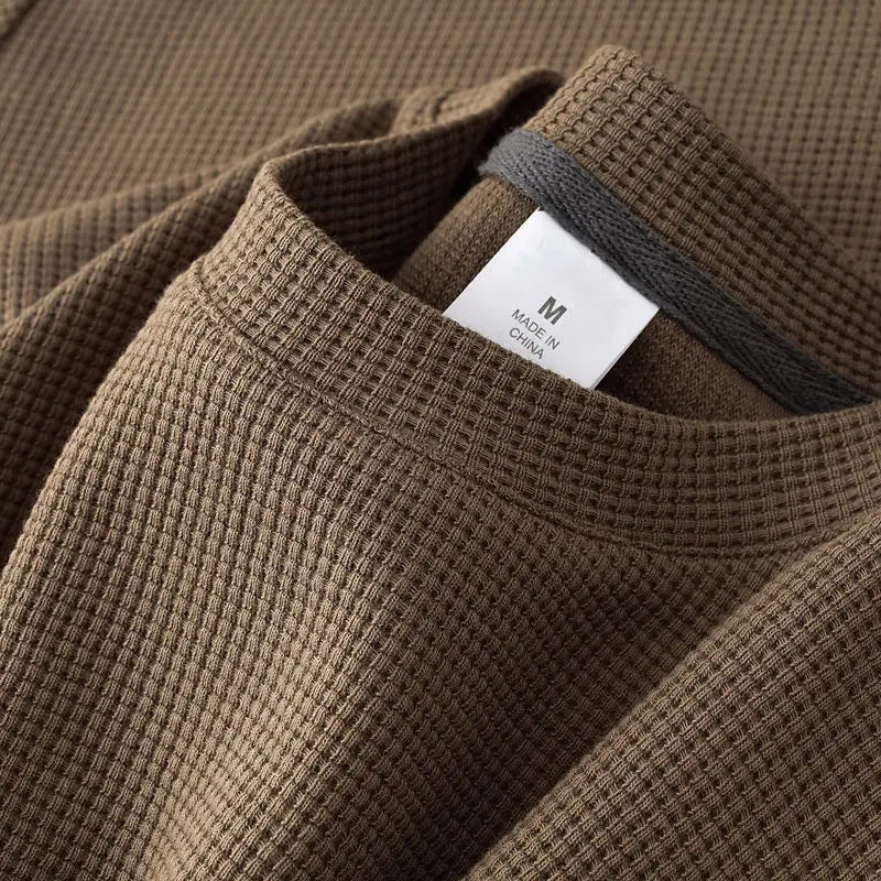 Waffle Short Sleeved T-shirt for Men