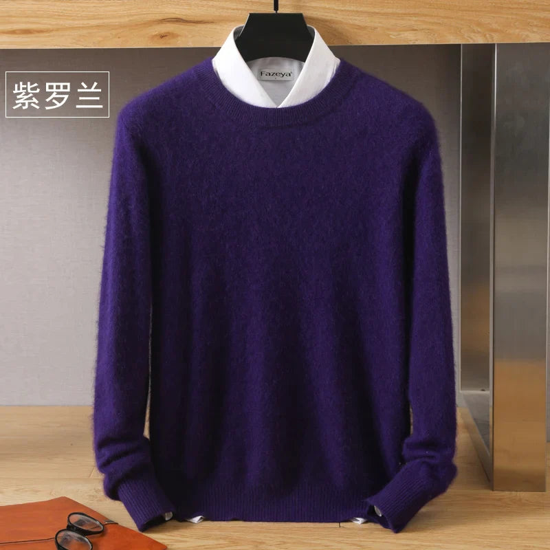 Men's 100% Pure Mink Cashmere Sweater