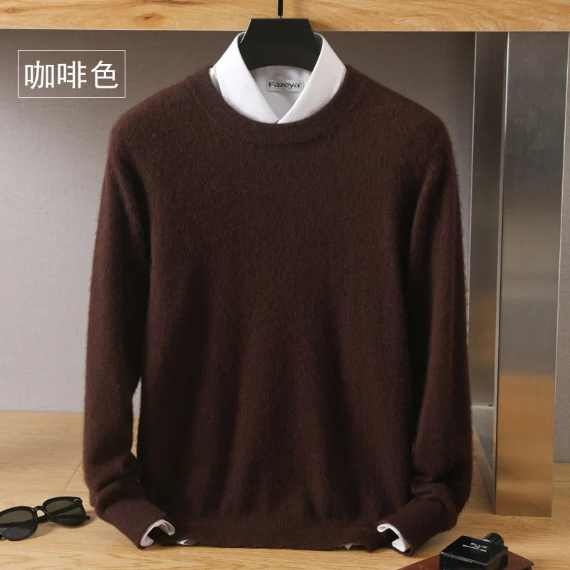 Men's 100% Pure Mink Cashmere Sweater