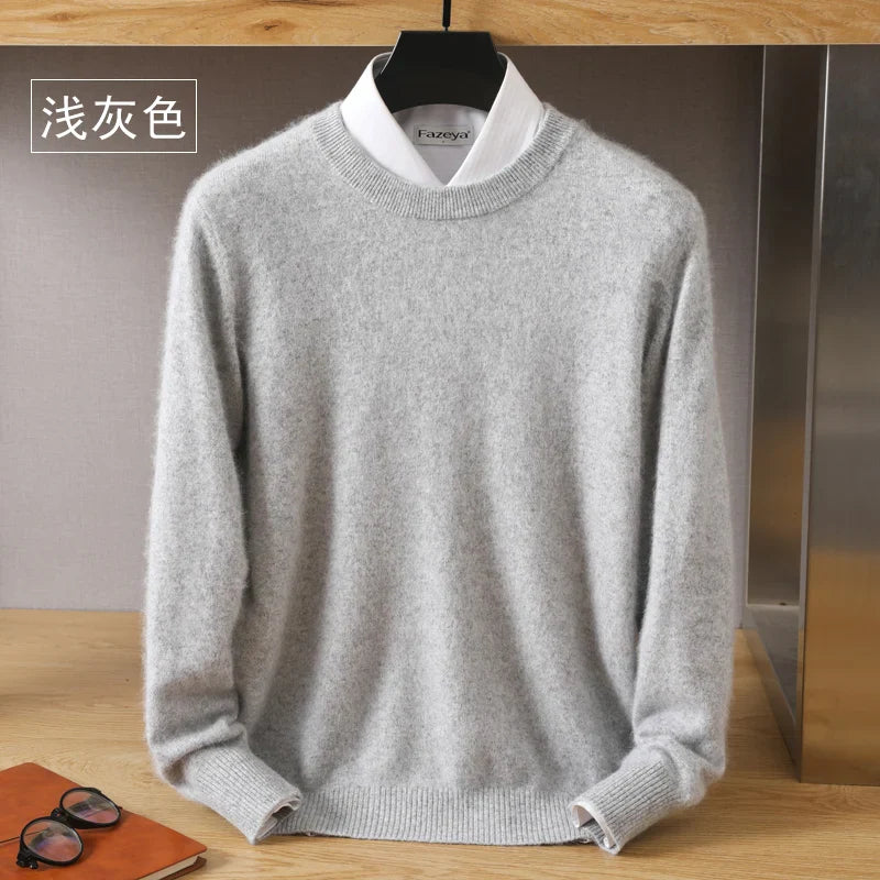 Men's 100% Pure Mink Cashmere Sweater