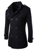 Mens Overcoat Trench Coats Winter Male